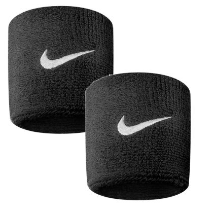 Polsini Tennis NIKE Swoosh Nero Bianco