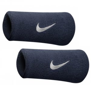 Polsini Tennis Nike Swoosh Double Wide Obsidian White