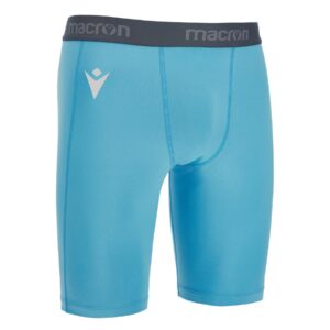 Scaldamuscoli Bermuda Macron Oak Short Undershort Training Elasticizzato Celeste