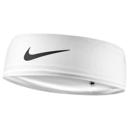 Nike Dri-Fit Fury Classic Headband Fascia Sport Tergisudore - Bianco