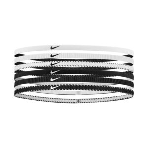 NIKE Flex Classic Slim Headbands 6PK Elastici Capelli Sport W/B