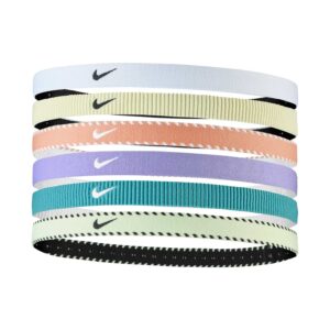 NIKE Flex Classic Headbands 6PK Elastici Capelli Sport Lilac Ice