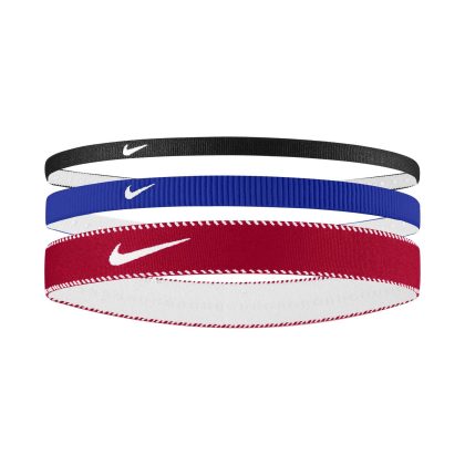 NIKE Flex Classic MW Headbands 3PK Elastici Capelli Sport Varie Ampiezze Game Royal