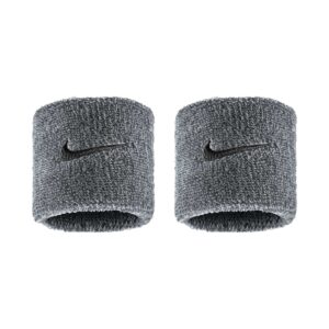 Nike Swoosh Classic Wristbands Polsini Cool Grey - Black