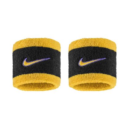 Nike Swoosh Classic Wristbands Polsini Black - Purple - Gold