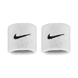Nike Swoosh Classic Wristbands Polsini White - Black