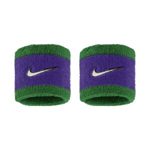 Nike Swoosh Classic Wristbands Polsini Clover - Purple - White