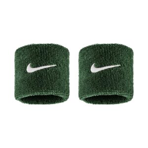 Nike Swoosh Classic Wristbands Polsini Gorge Green - White