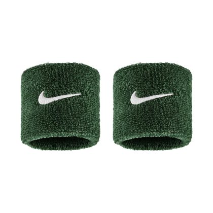 Nike Swoosh Classic Wristbands Polsini Gorge Green - White