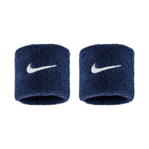 Nike Swoosh Classic Wristbands Polsini College Navy - White