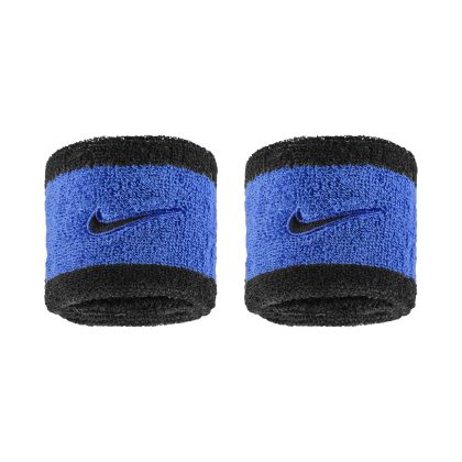 Nike Swoosh Classic Wristbands Polsini Comet Blue - Black - Black