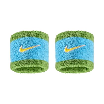 Nike Swoosh Classic Wristbands Polsini Baltic Blue - Clorophill - Gold