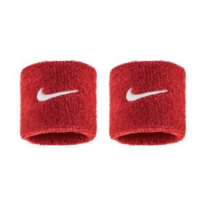 Nike Swoosh Classic Wristbands Polsini University Red - White