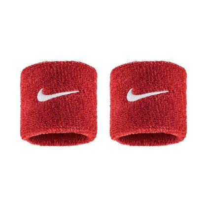 Nike Swoosh Classic Wristbands Polsini University Red - White