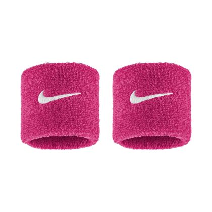 Nike Swoosh Classic Wristbands Polsini Vivid Pink - White