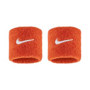 Nike Swoosh Classic Wristbands Polsini Team Orange - White