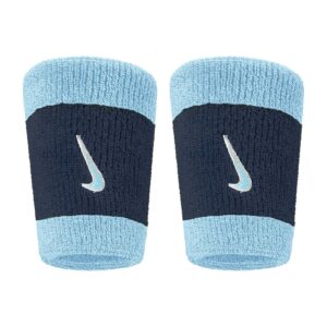 Nike Swoosh Classic Doublewide Wristbands Polsini Acquarius - College - Ivory