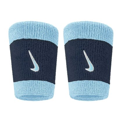 Nike Swoosh Classic Doublewide Wristbands Polsini Acquarius - College - Ivory