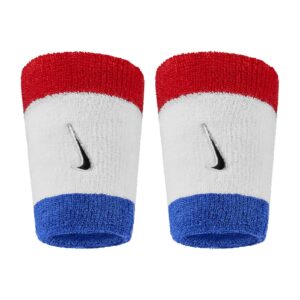 Nike Swoosh Classic Doublewide Wristbands Polsini Royal - Red - Black