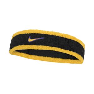 Nike Swoosh Classic Headband Fascia Tergisudore Tennis Black - Purple - Gold