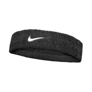 Nike Swoosh Classic Headband Fascia Tergisudore Tennis Black - White