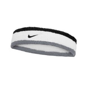 Nike Swoosh Classic Headband Fascia Tergisudore Tennis White - Grey - Black