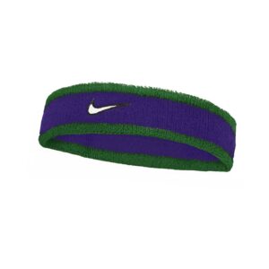 Nike Swoosh Classic Headband Fascia Tergisudore Tennis Clover - Purple - White