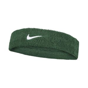 Nike Swoosh Classic Headband Fascia Tergisudore Tennis Green - White