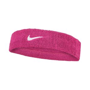 Nike Swoosh Classic Headband Fascia Tergisudore Tennis Pink - White
