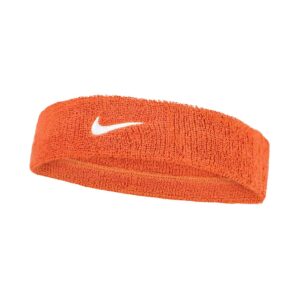 Nike Swoosh Classic Headband Fascia Tergisudore Tennis Orange - White