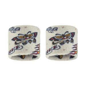 Nike Swoosh Classic Wristbands Printed Polsini Khaki - Picante - Black